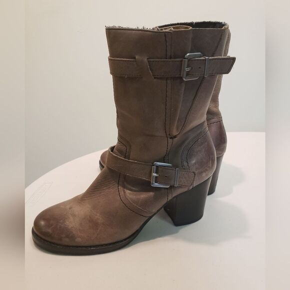 Crown Vintage Leather Boots Size 7.5 - Picture 5 of 9